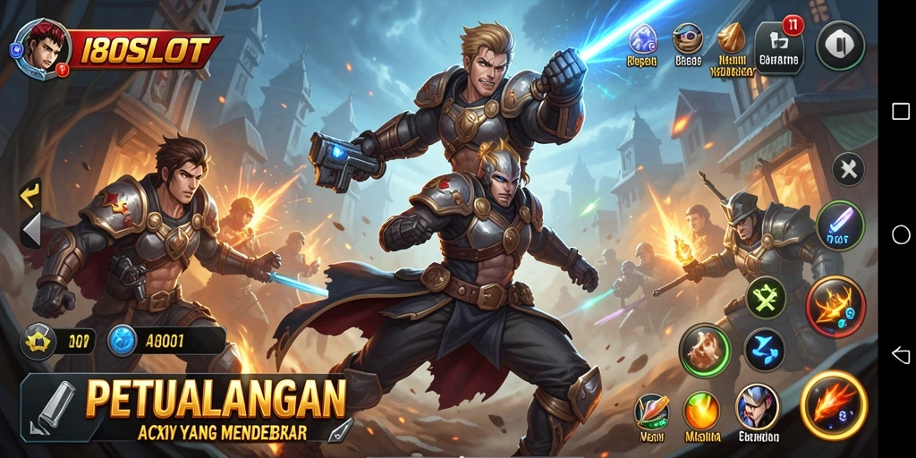 Gameplay 180SLOT yang penuh aksi dan tantangan seru.