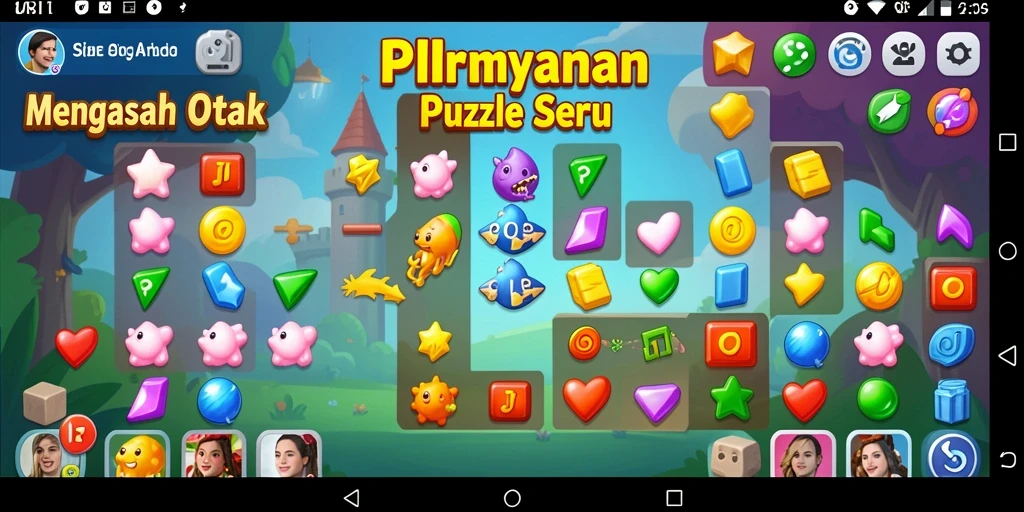 Tampilan gameplay menarik dari permainan Puzzle 8II.