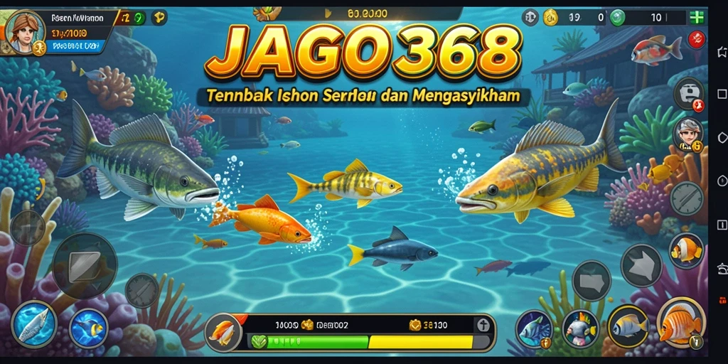 Screenshot gameplay JAGO368 menampilkan aksi menembak ikan yang seru.