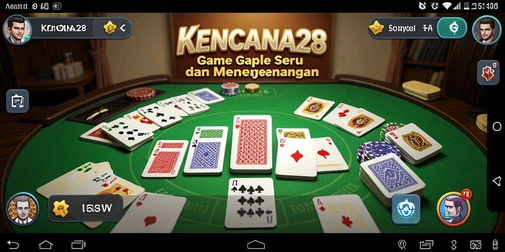 Tampilan seru gameplay Gaple di KENCANA28.