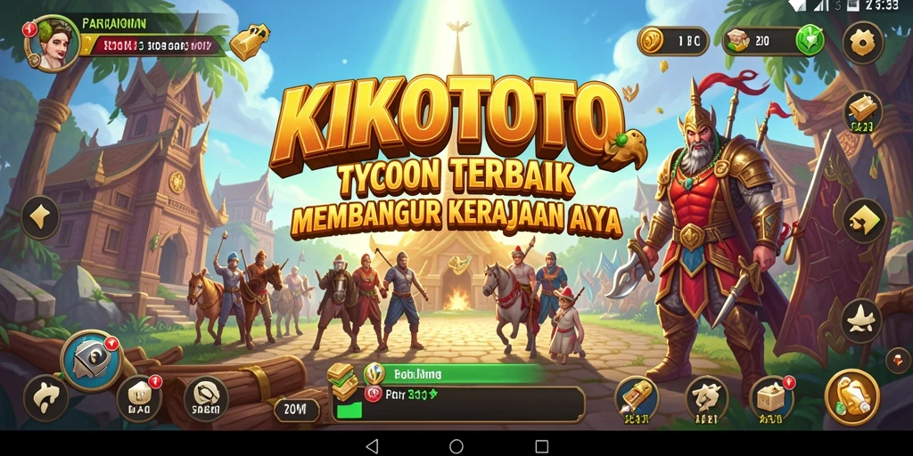 Tangkapan layar KIKOTOTO menampilkan gameplay Tycoon yang seru dan interaktif.