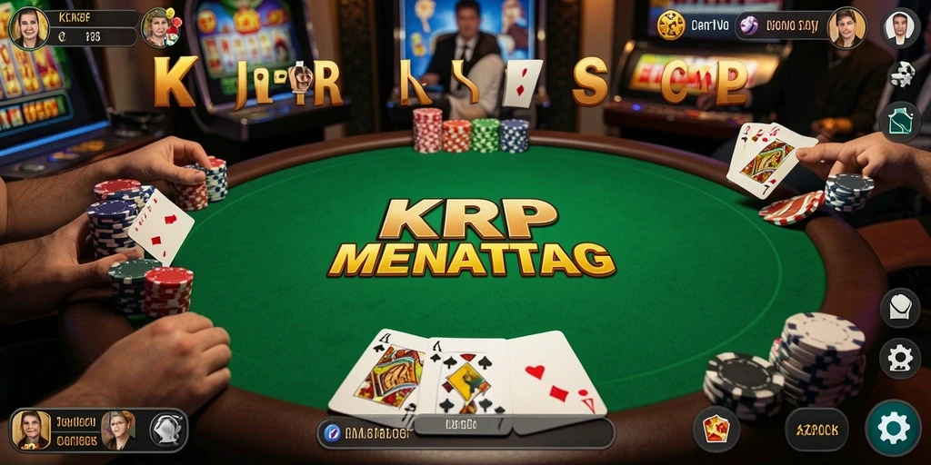 Tampilan gameplay Poker yang seru di KKRP