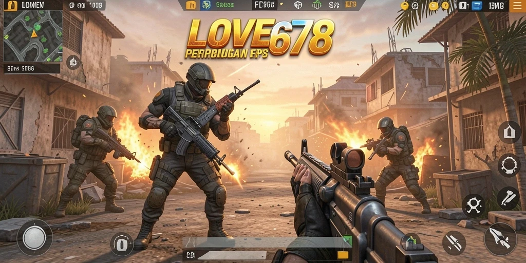 Tampilan gameplay LOVE678 yang menegangkan dan penuh aksi.