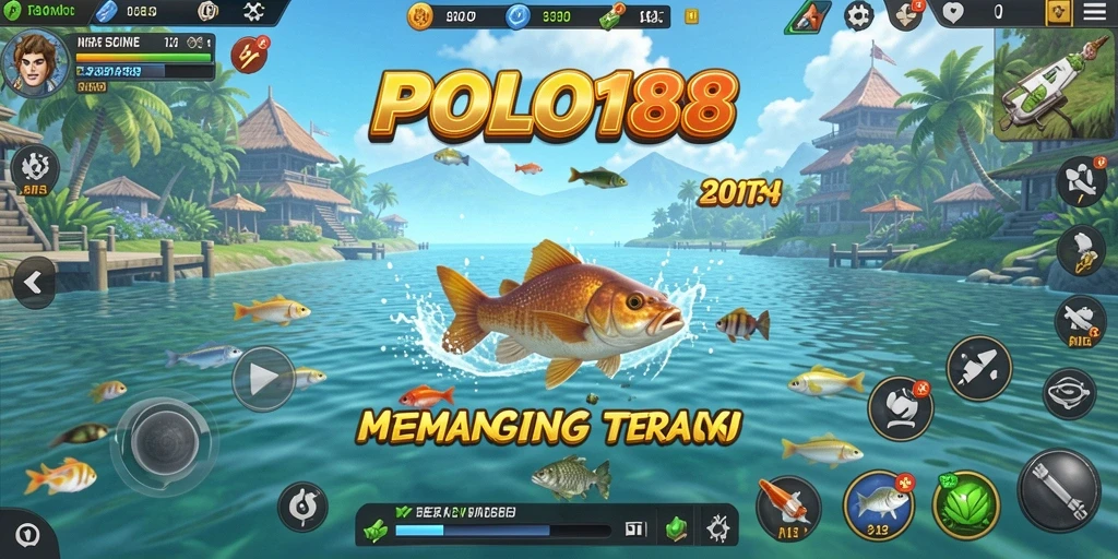 Tampilan layar permainan POLO188 dengan aksi memancing yang mendebarkan.