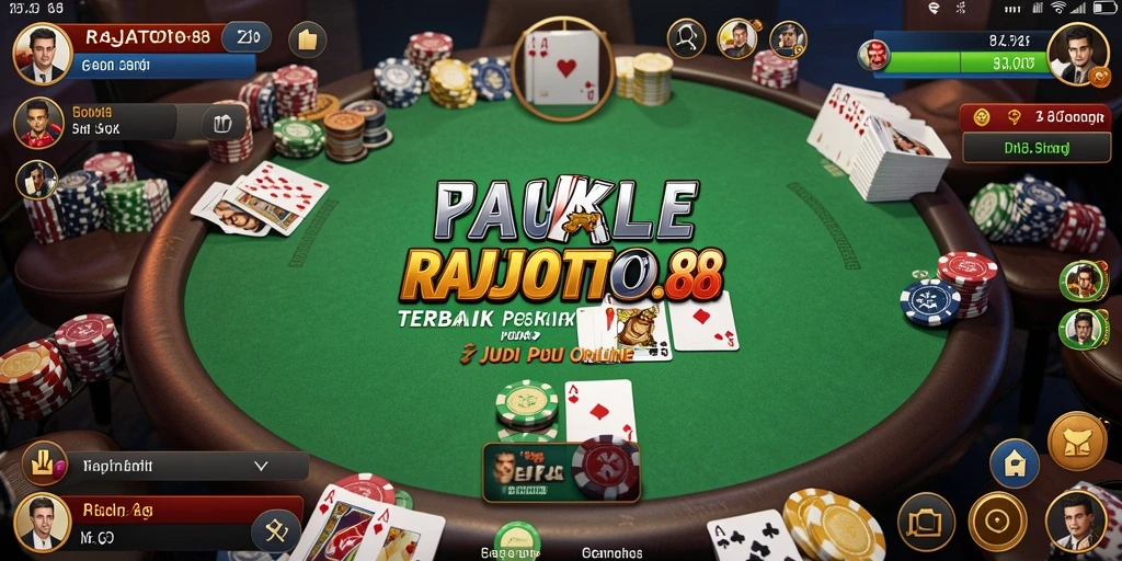 Screenshot RAJATOTO88 menampilkan suasana gameplay Poker yang seru.