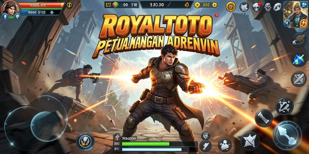 Tampilan gameplay aksi yang menegangkan dari ROYALTOTO.