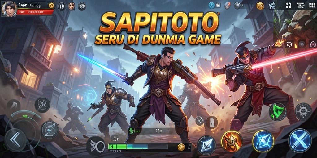 Screenshot gameplay SAPITOTO menampilkan aksi pertarungan yang mendebarkan.