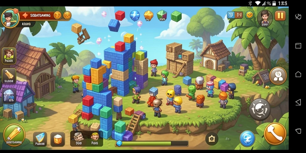 Tampilan menarik gameplay dalam SOBATGAMING yang penuh tantangan puzzle.