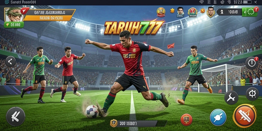 Screenshot Gameplay TARUH777 yang menampilkan aksi olahraga seru.